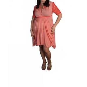 NEW TOUGH LUV lace sleeve goddess pocket dress in pink